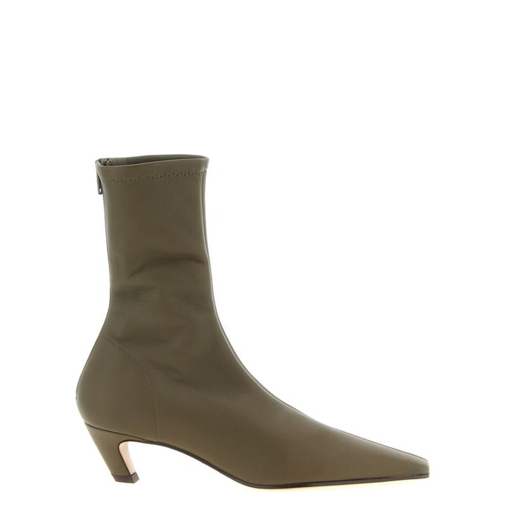 Khaite Bicolor Lambskin Ankle Women's Boots